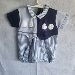 baby boys‎ absorba romper blue stripes 3 months